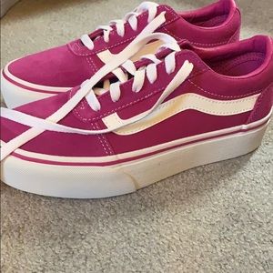 Pink Old Skool Platform Vans